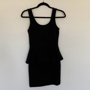 Forever 21 Black Peplum Dress